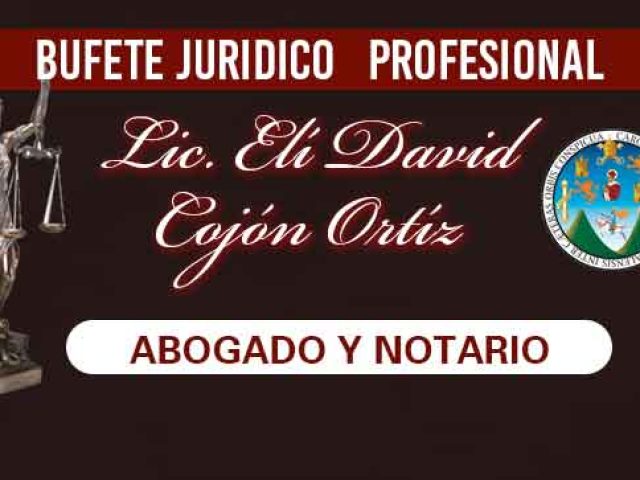 Licenciado Elí David Cojón Ortíz